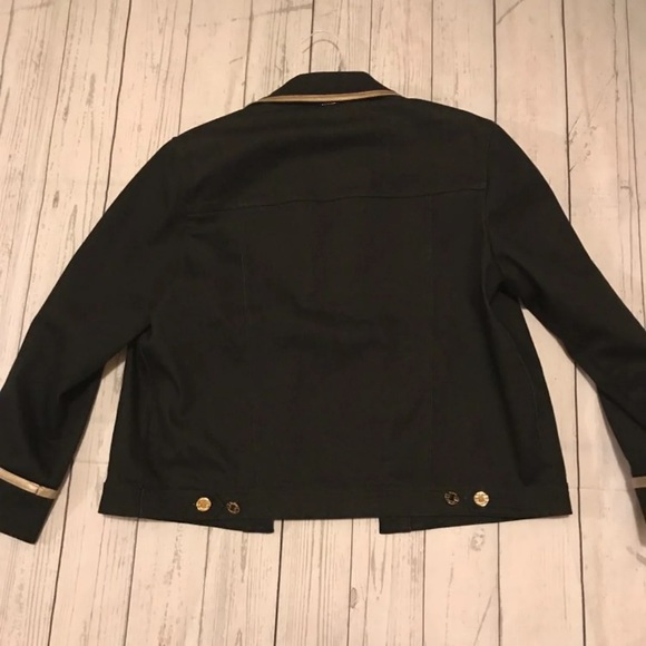 St John Sport by Marie Gray Black Denim Jacket - Picture 7 of 8